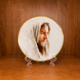 Placa Decorativa Rostro de Jesús Emaús con Base