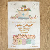 Paquete de 12 Estampas para Primera Comunión Niños en el Altar – VII Sacramentos Colombia