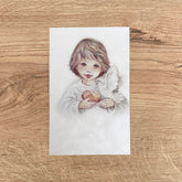 Estampa Tipo Español para Primera Comunión Paloma - Paquete x 10 Unidades