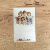 Estampa Tipo Español para Primera Comunión 3 Niños - Paquete x 10 Unidades