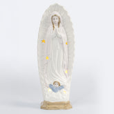 Lámpara Encendida de la Virgen de Guadalupe en Porcelana 30cm - VII Sacramentos Colombia