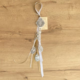 Decoración religiosa para puerta con llave de San Benito y medallas de protección espiritual para el hogar