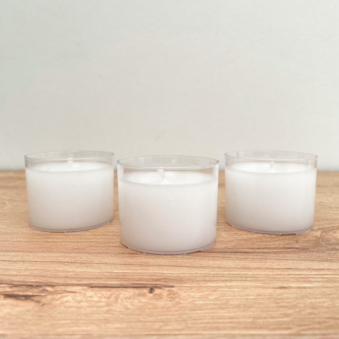 Kit Vela Vaso pequeña x 3 Unidad Aroma a Serenidad – VII Sacramentos Colombia