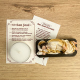Kit Devocional San José Dormido Mini con Vela y Oración