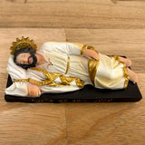 Estatua de San José Dormido Blanco con base 10 cm - VII Sacramentos Colombia