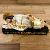 Estatua de San José Dormido Blanco con base 15 cm - VII Sacramentos Colombia