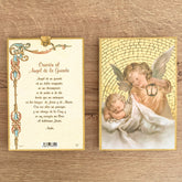 Retablo en Madera para Colgar con Imagen del Ángel de la Guarda y Oración – VII Sacramentos Colombia