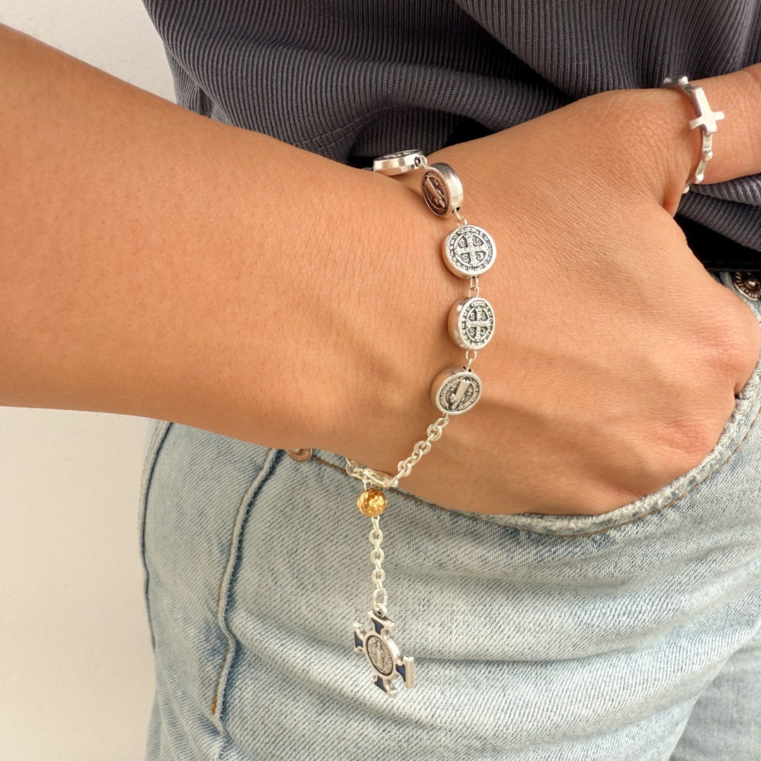 Pulsera Denario de San Benito – VII Sacramentos Colombia