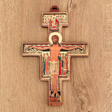 Cruz San Francisco en Madera para Colgar Grande – VII Sacramentos Colombia