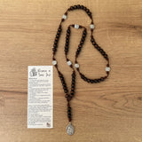 Rosario de Madera de San José con Pasadores