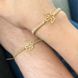 Pulsera Espíritu Santo Silueta Dorada