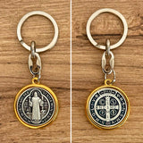 Llavero Medalla Bicolor San Benito