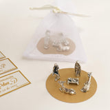 Recordatorio Pesebre Italiano en Alpaca Mini - 5 Piezas X 6 Unidades