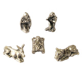 Recordatorio Pesebre Italiano en Alpaca Mini - 5 Piezas X 6 Unidades