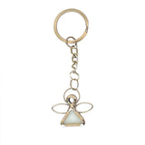 Recordatorio Llavero con Ángel con Tarjeta x 6 Unidades