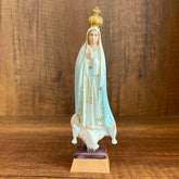 Estatua De La Virgen De Fátima Blanca De 11CM