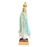 Estatua De La Virgen De Fátima Blanca De 11CM
