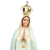 Estatua de la Virgen de Fátima Pintada a Mano - 115 cm (45.3”) – VII Sacramentos Colombia