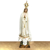Estatua de la Virgen de Fátima Pintada a Mano - 115 cm (45.3”) – VII Sacramentos Colombia