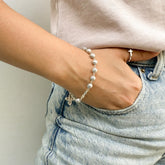 Pulsera Denario Rosas Mediana