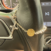 Denario Rosas con Medalla de San Benito Dorada