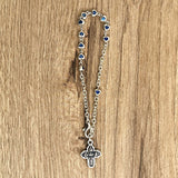 Pulsera Denario Corazones Resinados Azul