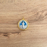 Medalla Italiana de San Benito Bicolor 1.6cm