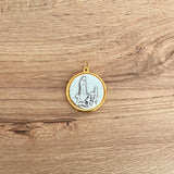 Medalla Italiana de la Virgen de Fatima y El Santísimo Bicolor 1.6cm – VII Sacramentos Colombia