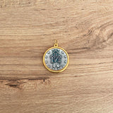 Medalla Italiana de la Virgen Milagrosa Bicolor 1.6CM – VII Sacramentos Colombia