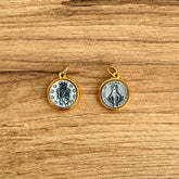 Medalla Italiana de la Virgen Milagrosa Bicolor 1.6CM – VII Sacramentos Colombia