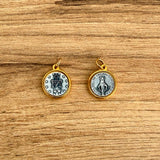 Medalla Italiana de la Virgen Milagrosa Bicolor 1.6CM – VII Sacramentos Colombia