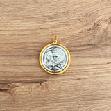 Medalla Italiana de la Sagrada Familia y el Espíritu Santo Bicolor 2.2cm – VII Sacramentos Colombia