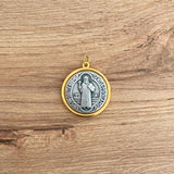 Medalla Italiana de San Benito Bicolor 2.2cm – VII Sacramentos Colombia