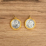 Medalla Italiana de Virgen de Fatima y San José 2.2cm – VII Sacramentos Colombia