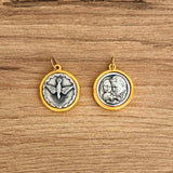 Medalla Italiana de la Sagrada Familia y el Espíritu Santo Bicolor 2.2cm – VII Sacramentos Colombia
