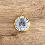 Medalla Italiana de la Virgen Milagrosa Bicolor 3cm – VII Sacramentos Colombia