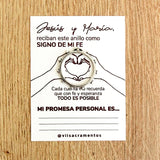 Anillo Denario Promesa Plateado