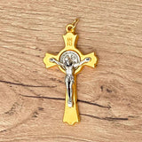 Cristo de San Benito Italiano en Zamak Dorado – VII Sacramentos Colombia