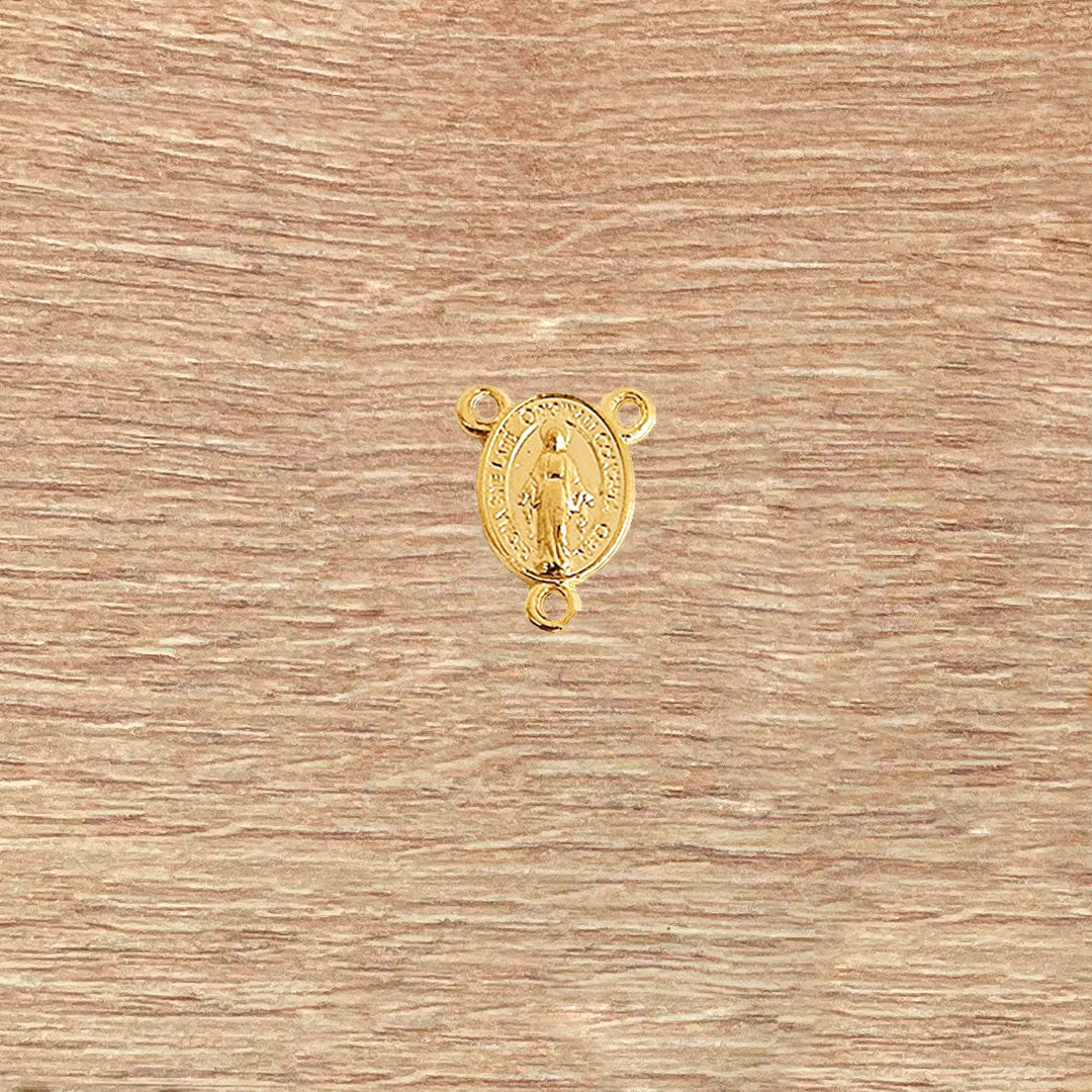 Crucero de la Virgen Milagrosa Dorado 1.2cm – VII Sacramentos Colombia