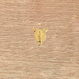 Crucero de la Virgen Milagrosa Dorado 1.2cm – VII Sacramentos Colombia
