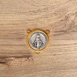 Crucero de la Virgen Milagrosa Bicolor 2.2CM