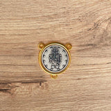 Crucero de la Virgen Milagrosa Bicolor 2.2CM