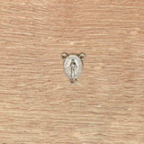 Crucero de la Virgen Milagrosa Plateado 1.2cm – VII Sacramentos Colombia