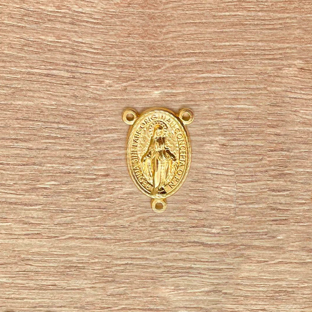 Crucero de la Virgen Milagrosa Dorado 2.1cm – VII Sacramentos Colombia