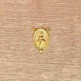 Crucero de la Virgen Milagrosa Dorado 2.1cm – VII Sacramentos Colombia