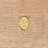 Crucero de la Virgen Milagrosa Dorado 2.1cm – VII Sacramentos Colombia