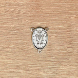 Crucero de la Virgen Milagrosa Plateado 2.1cm – VII Sacramentos Colombia