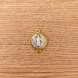 Medalla Italiana Tipo Pasador de San Benito 1.6cm