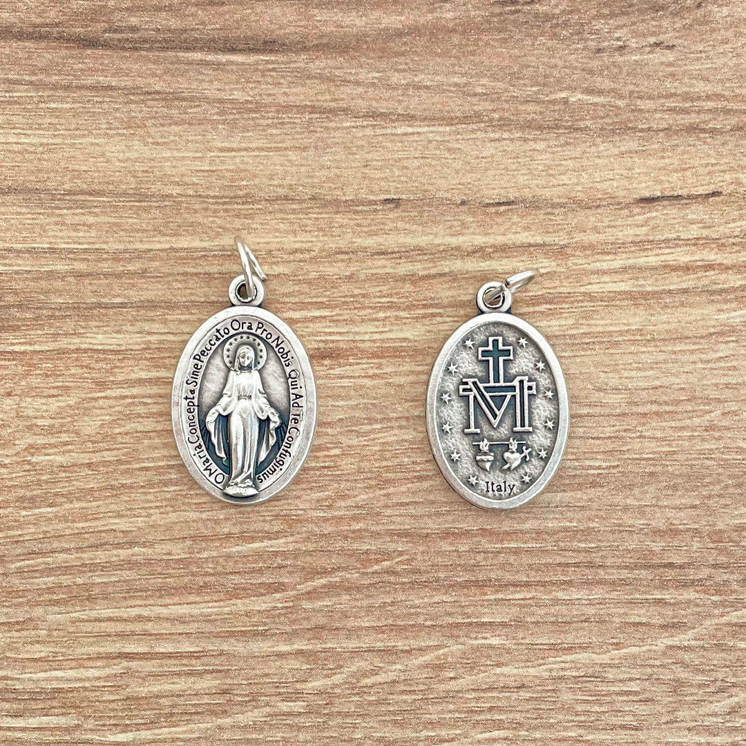 Medalla Italiana Ovalada de la Virgen Milagrosa – VII Sacramentos Colombia