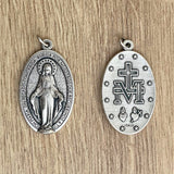 Medalla Italiana Ovalada Virgen de la Medalla Milagrosa 4.5cm